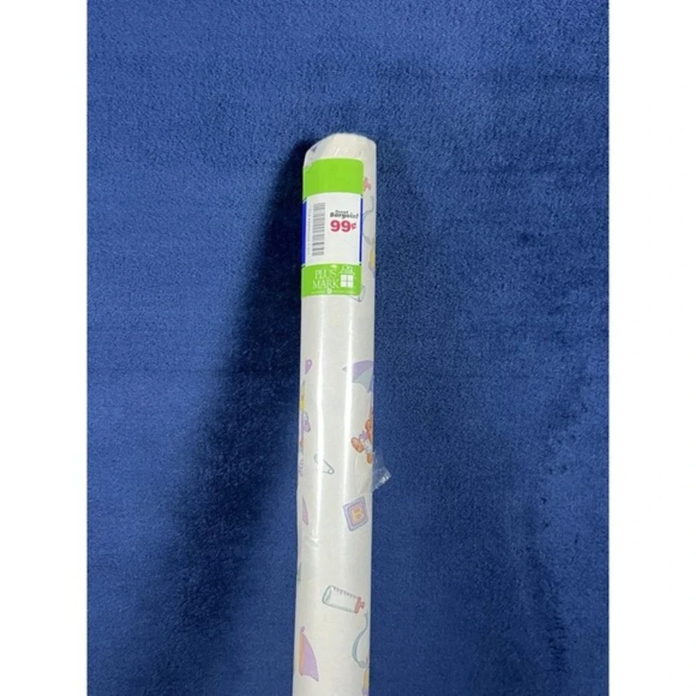 Vintage Plus Mark Brand Baby Shower New Born‎ Baby Gift Wrap 20 Sq Ft